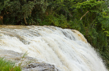 Image showing River ending in a waterfall