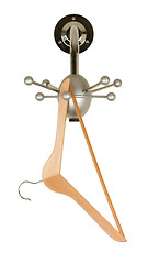 Image showing Close up of a cloth hanger