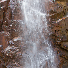 Image showing Closeup of a waterfall