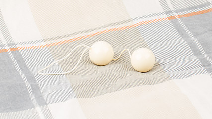 Image showing White vaginal balls isolated