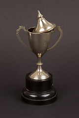 Image showing Very old trophy cup isolated