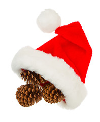 Image showing Simple santa hat isolated