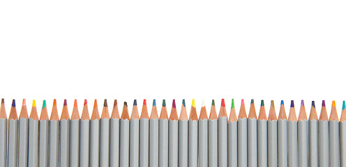 Image showing Many different color pencils
