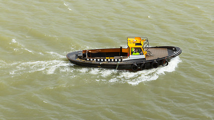 Image showing Small motorboat