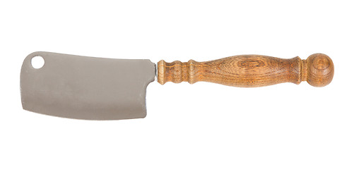 Image showing Old meat cleaver isolated