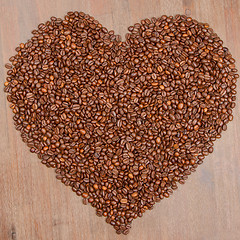 Image showing Coffee heart 