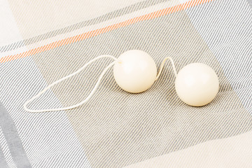 Image showing White vaginal balls isolated