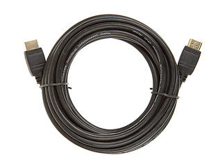 Image showing HDMI cable on white background 