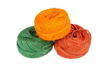 Image showing Knitting yarn isolated on a white background