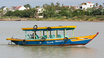 Image showing Tourist boat in Hoi An, Vietnam