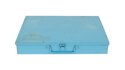 Image showing Old metal box isolated