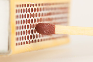 Image showing Close-up of a match