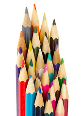 Image showing Collection of multicolored pencils 