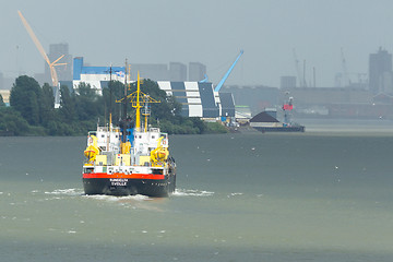 Image showing Containership with containers