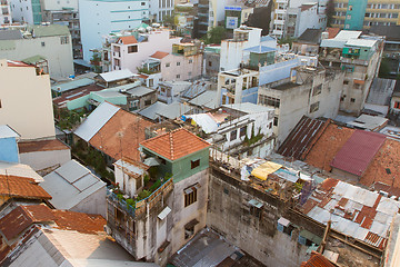 Image showing Part of the non commercial skyline of Ho Chi Minh City (Saigon)