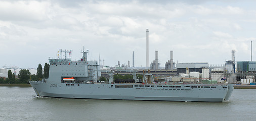Image showing British Navy ship