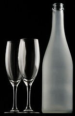 Image showing Glasses & Bottle