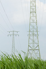 Image showing Power Transmission towers