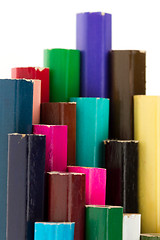 Image showing Collection of multicolored pencils 