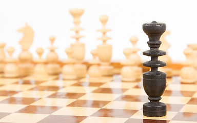 Image showing Black chess king isolated