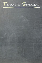 Image showing Blackboard today special