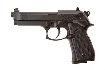 Image showing Semi-automatic gun isolated