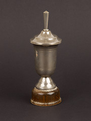 Image showing Very old trophy cup isolated