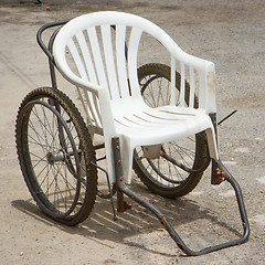 Image showing Creative invalid chair