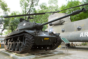 Image showing Old M41 tank on display