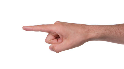 Image showing Hand pointing