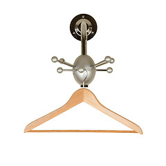 Image showing Close up of a cloth hanger