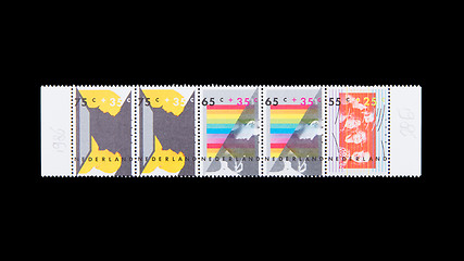 Image showing NETHERLANDS - CIRCA 1980: Stamps printed by the netherlands, cir