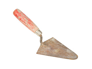 Image showing Used trowel, isolated