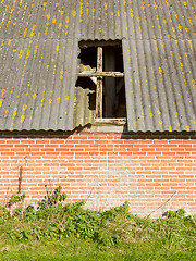 Image showing Old stable roof collapsed