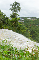 Image showing River ending in a waterfall