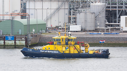 Image showing Dutch coast guard ship in Rotterdam