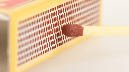 Image showing Close-up of a match