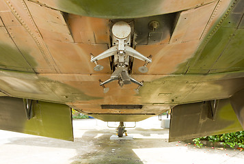 Image showing Bomb bay of an old aircraft used in the Vietnam war