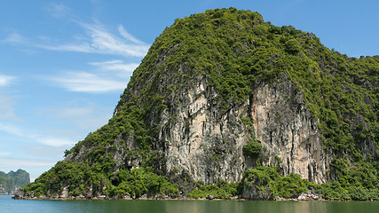 Image showing Limestone rocks in Halong Bay, Vietnam