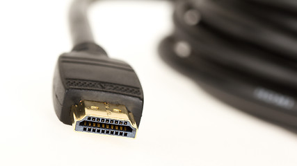 Image showing Close-up of hdmi cable