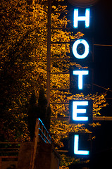 Image showing Hotel Neon Sign