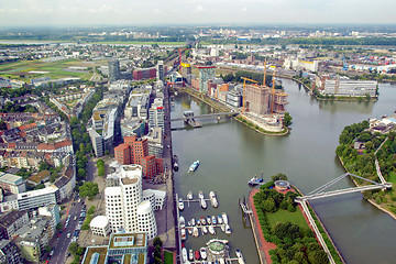 Image showing Duesseldorf mediahafen harbour