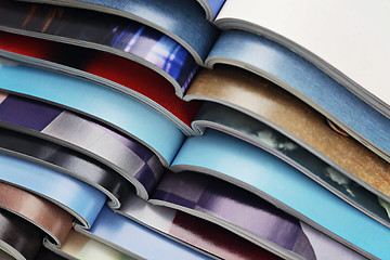 Image showing pile of magazines