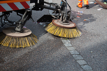 Image showing street sweeper machine/car