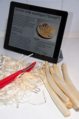 Image showing Modern Cooking with Digital Tablet PC