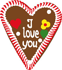 Image showing Oktoberfest Gingerbread Heart