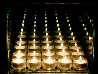 Image showing Candles Reflections