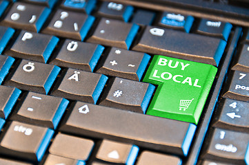 Image showing Online Shopping - Buy Local