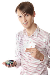 Image showing Poker player