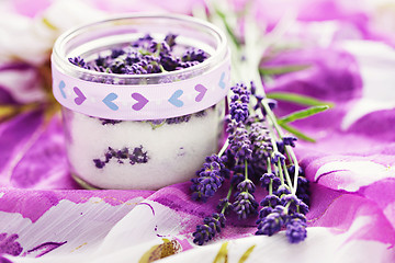 Image showing lavender sugar